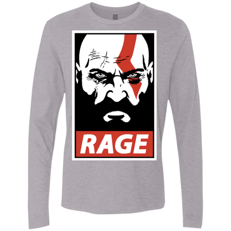 T-Shirts Heather Grey / S Spartan Rage Men's Premium Long Sleeve