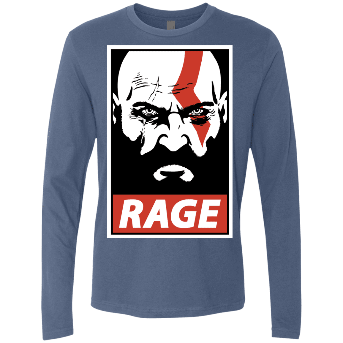 T-Shirts Indigo / S Spartan Rage Men's Premium Long Sleeve