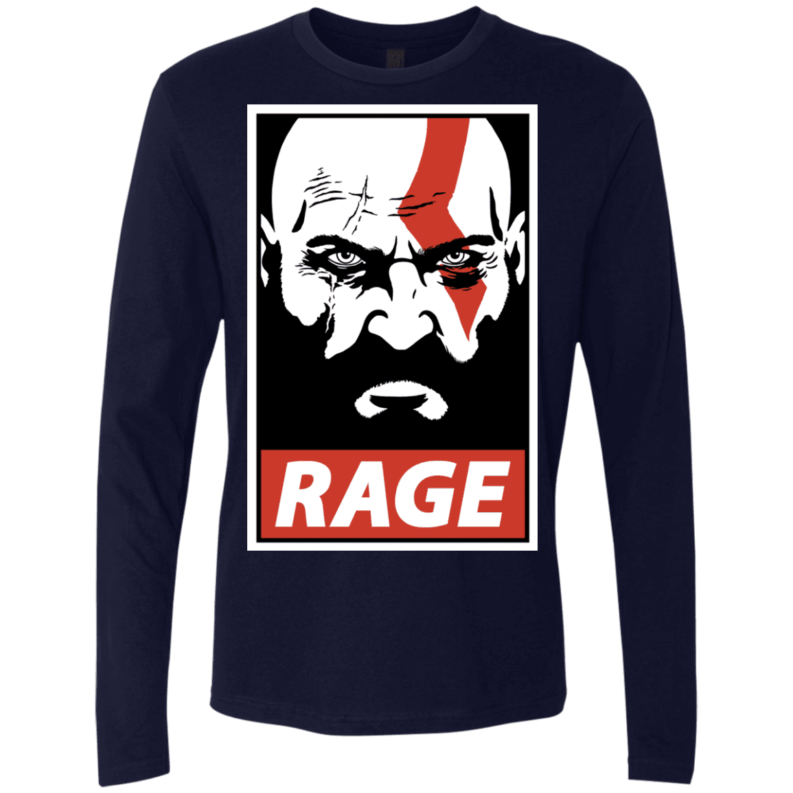 T-Shirts Midnight Navy / S Spartan Rage Men's Premium Long Sleeve
