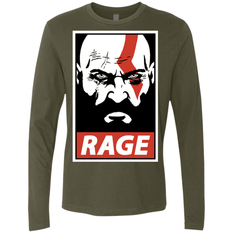 T-Shirts Military Green / S Spartan Rage Men's Premium Long Sleeve