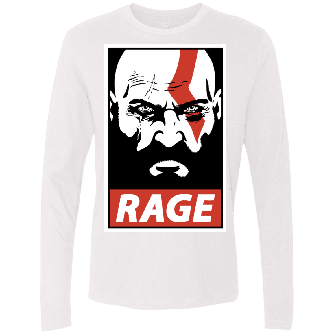 T-Shirts White / S Spartan Rage Men's Premium Long Sleeve