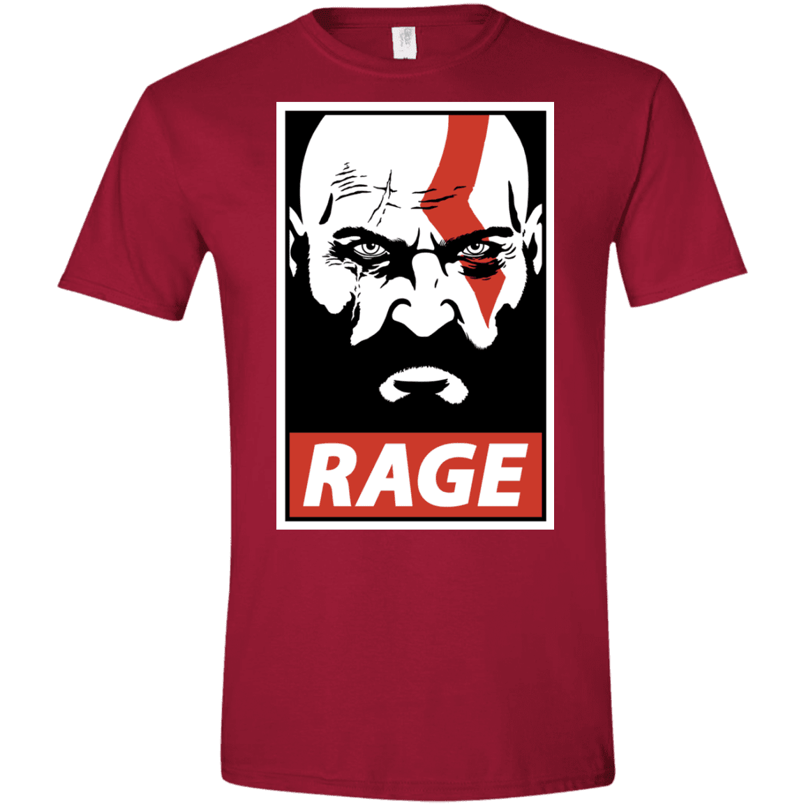 T-Shirts Cardinal Red / S Spartan Rage Men's Semi-Fitted Softstyle