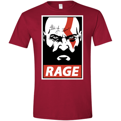 T-Shirts Cardinal Red / S Spartan Rage Men's Semi-Fitted Softstyle