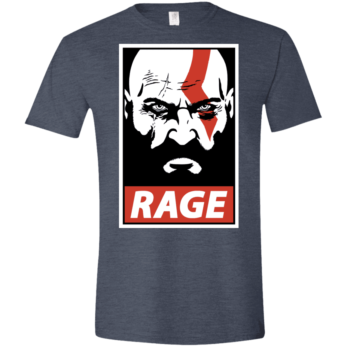T-Shirts Heather Navy / S Spartan Rage Men's Semi-Fitted Softstyle