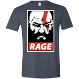 T-Shirts Heather Navy / S Spartan Rage Men's Semi-Fitted Softstyle