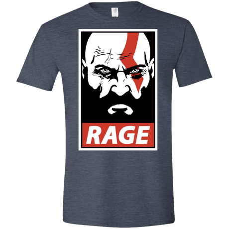 T-Shirts Heather Navy / S Spartan Rage Men's Semi-Fitted Softstyle