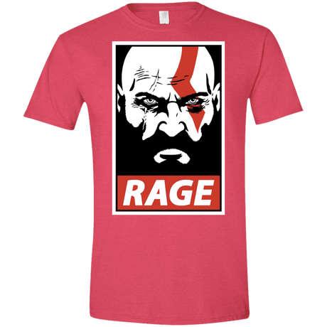 T-Shirts Heather Red / S Spartan Rage Men's Semi-Fitted Softstyle