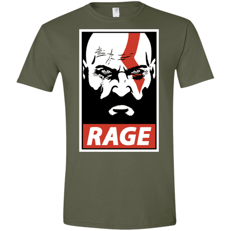 T-Shirts Military Green / S Spartan Rage Men's Semi-Fitted Softstyle