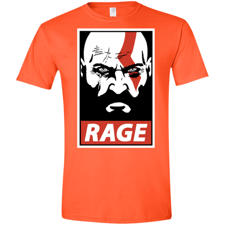T-Shirts Orange / S Spartan Rage Men's Semi-Fitted Softstyle