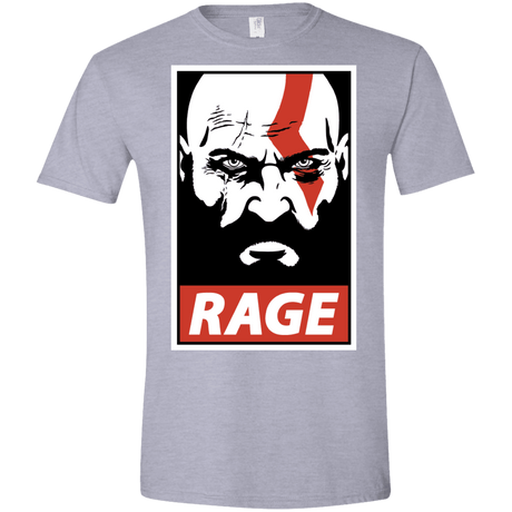 T-Shirts Sport Grey / X-Small Spartan Rage Men's Semi-Fitted Softstyle