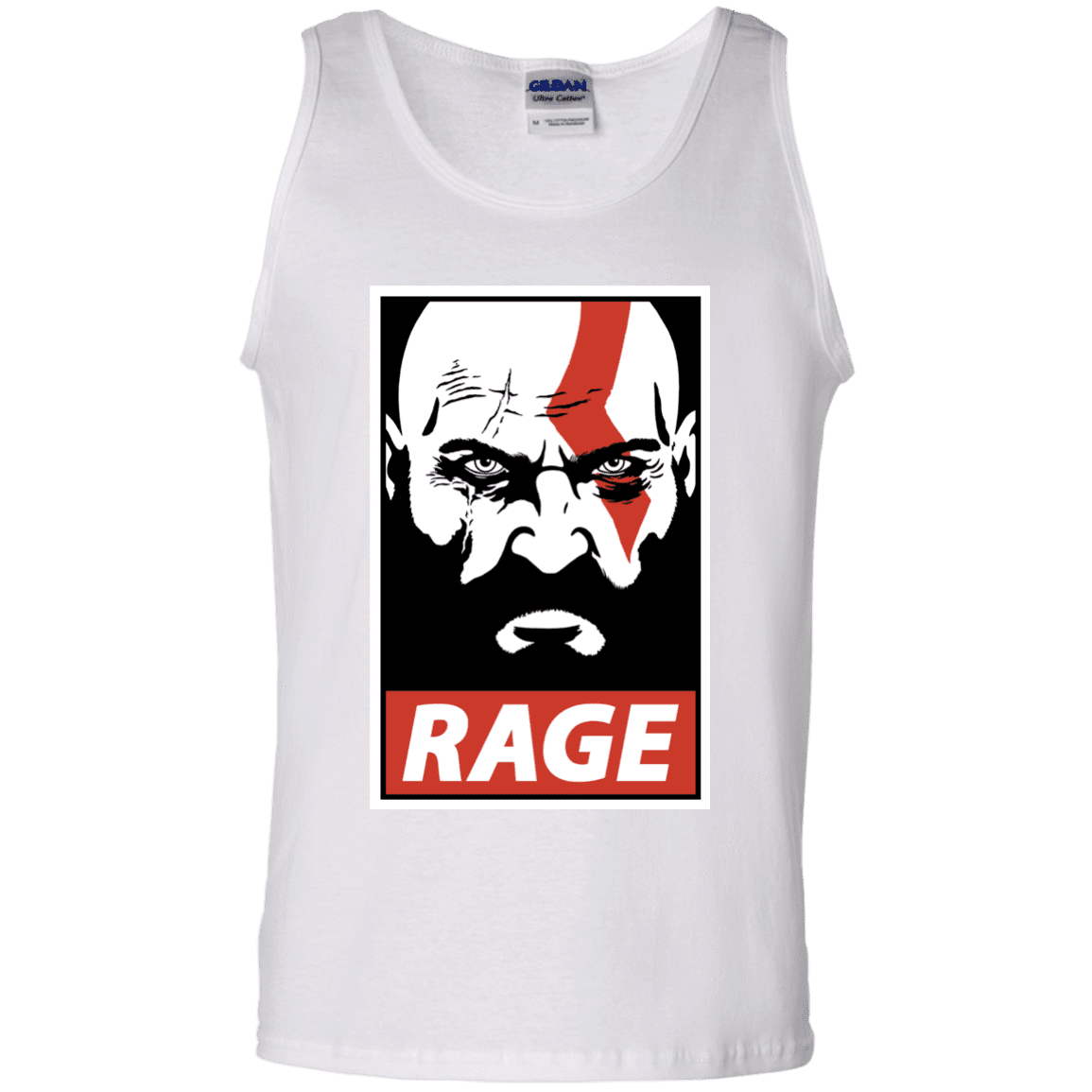 T-Shirts White / S Spartan Rage Men's Tank Top