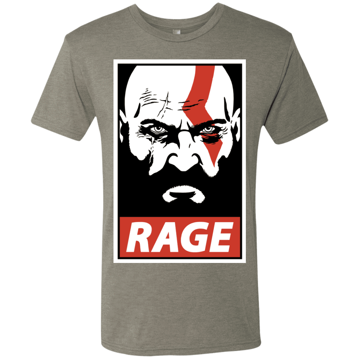 T-Shirts Venetian Grey / S Spartan Rage Men's Triblend T-Shirt