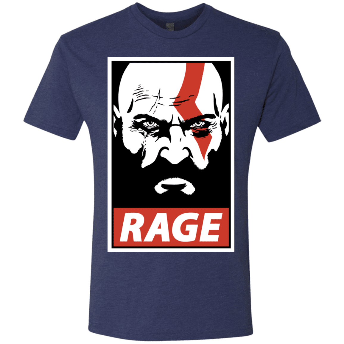 T-Shirts Vintage Navy / S Spartan Rage Men's Triblend T-Shirt