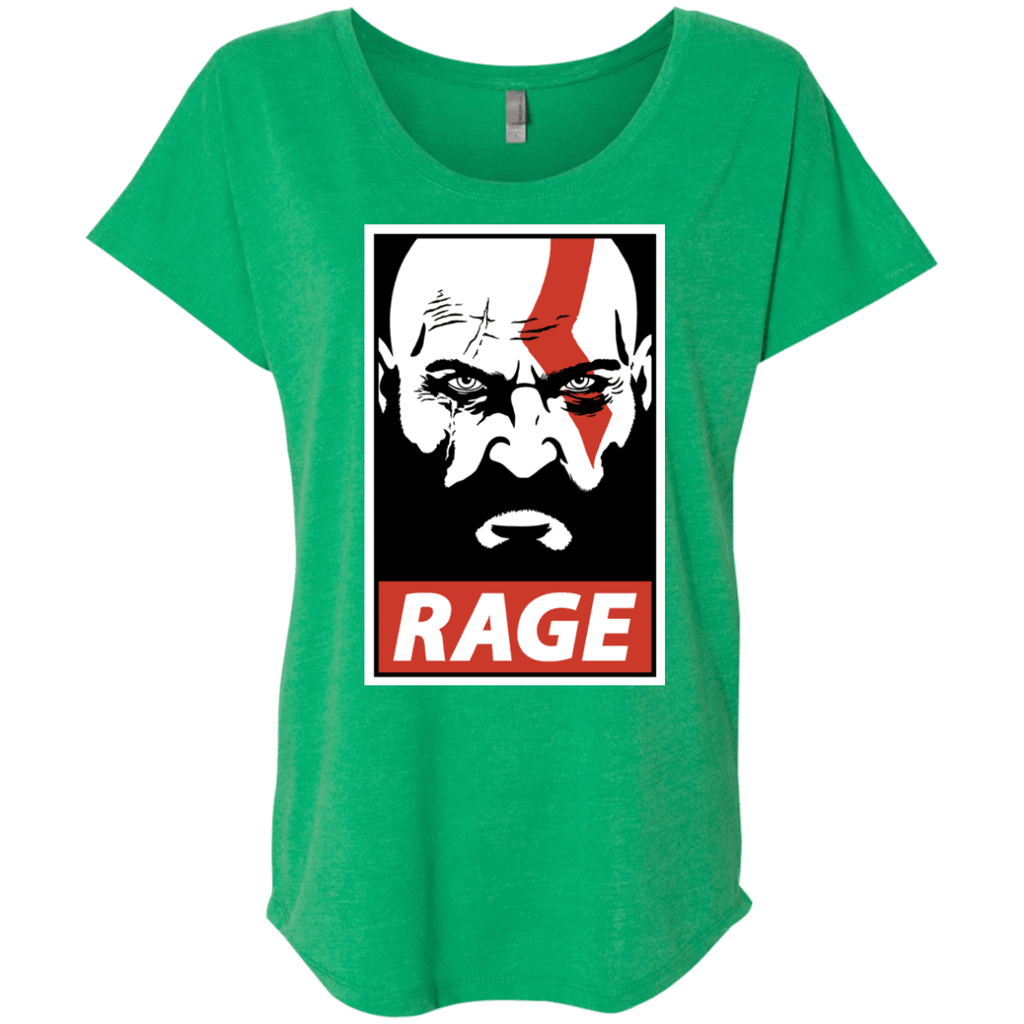 T-Shirts Envy / X-Small Spartan Rage Triblend Dolman Sleeve