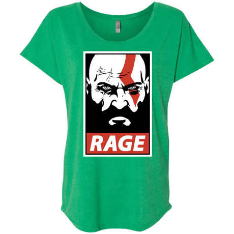 T-Shirts Envy / X-Small Spartan Rage Triblend Dolman Sleeve