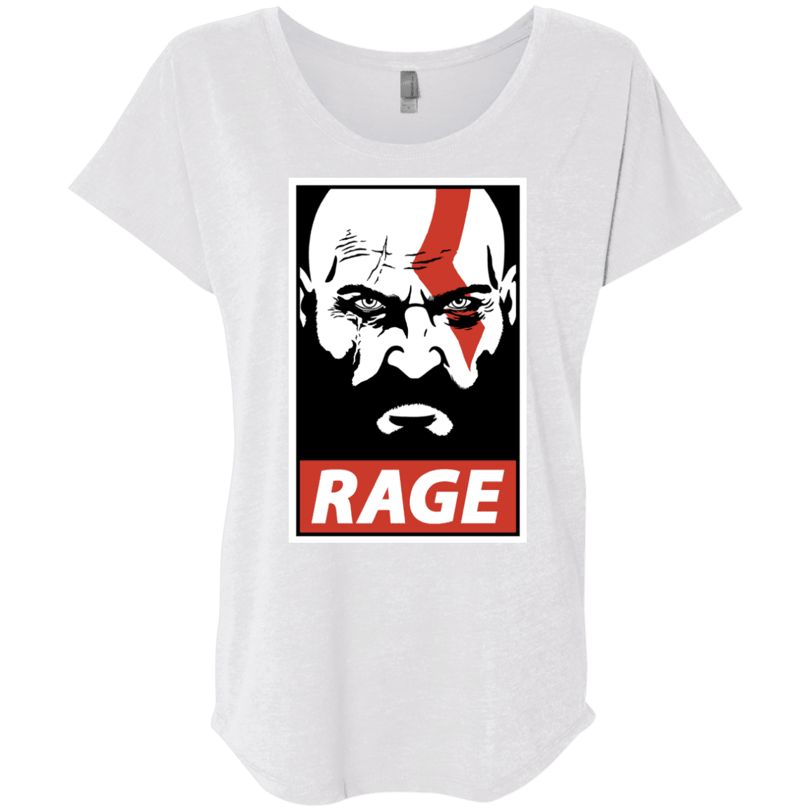 T-Shirts Heather White / X-Small Spartan Rage Triblend Dolman Sleeve