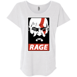 T-Shirts Heather White / X-Small Spartan Rage Triblend Dolman Sleeve