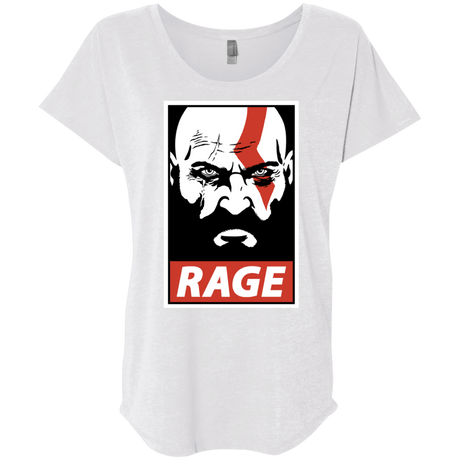 T-Shirts Heather White / X-Small Spartan Rage Triblend Dolman Sleeve