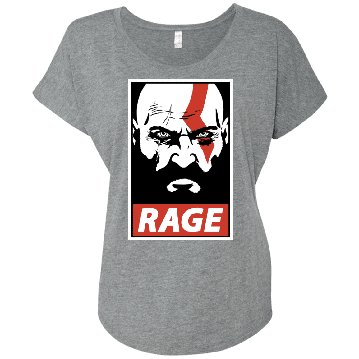 T-Shirts Premium Heather / X-Small Spartan Rage Triblend Dolman Sleeve