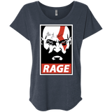 T-Shirts Vintage Navy / X-Small Spartan Rage Triblend Dolman Sleeve