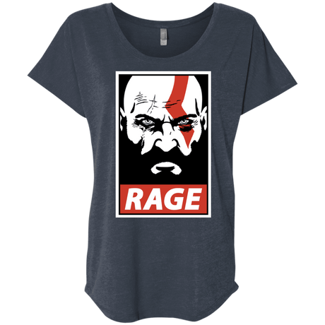 T-Shirts Vintage Navy / X-Small Spartan Rage Triblend Dolman Sleeve