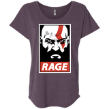 T-Shirts Vintage Purple / X-Small Spartan Rage Triblend Dolman Sleeve