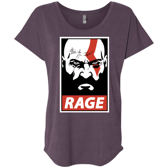 T-Shirts Vintage Purple / X-Small Spartan Rage Triblend Dolman Sleeve