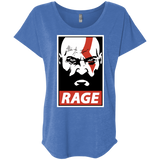 T-Shirts Vintage Royal / X-Small Spartan Rage Triblend Dolman Sleeve