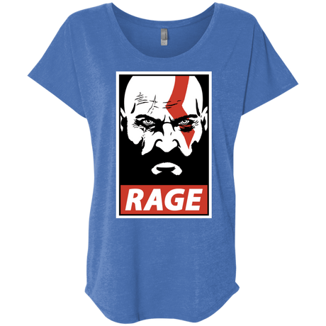 T-Shirts Vintage Royal / X-Small Spartan Rage Triblend Dolman Sleeve