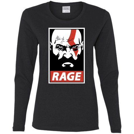 T-Shirts Black / S Spartan Rage Women's Long Sleeve T-Shirt