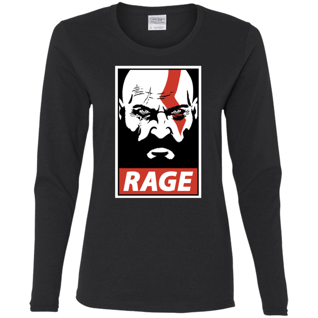 T-Shirts Black / S Spartan Rage Women's Long Sleeve T-Shirt
