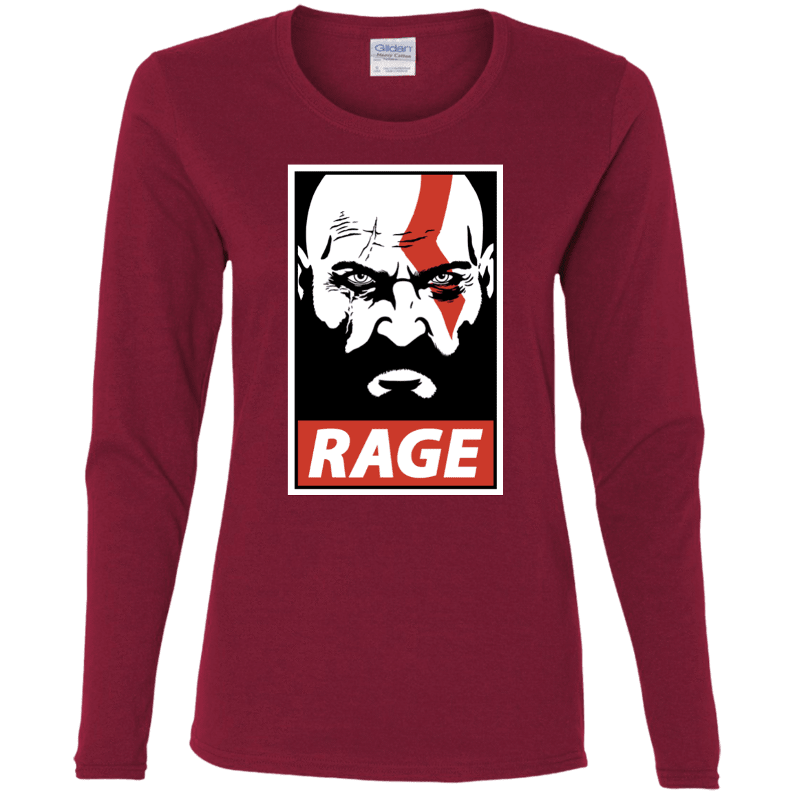 T-Shirts Cardinal / S Spartan Rage Women's Long Sleeve T-Shirt