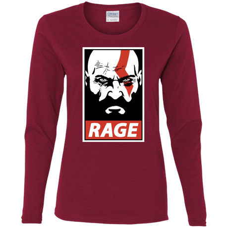 T-Shirts Cardinal / S Spartan Rage Women's Long Sleeve T-Shirt
