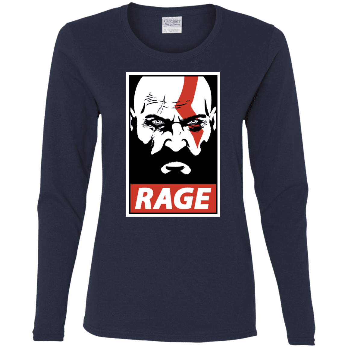 T-Shirts Navy / S Spartan Rage Women's Long Sleeve T-Shirt