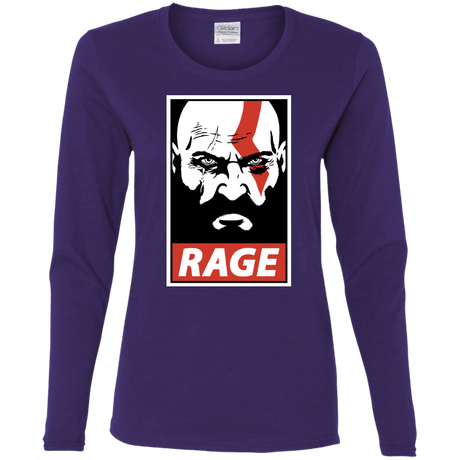 T-Shirts Purple / S Spartan Rage Women's Long Sleeve T-Shirt