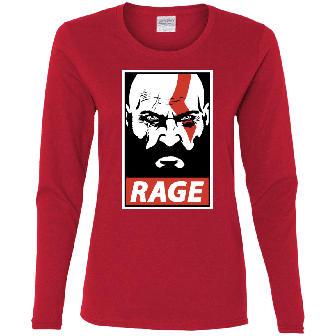 T-Shirts Red / S Spartan Rage Women's Long Sleeve T-Shirt