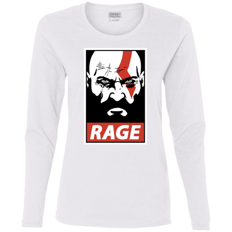T-Shirts White / S Spartan Rage Women's Long Sleeve T-Shirt