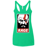 T-Shirts Envy / X-Small Spartan Rage Women's Triblend Racerback Tank