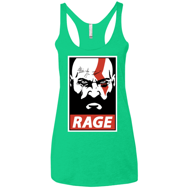 T-Shirts Envy / X-Small Spartan Rage Women's Triblend Racerback Tank