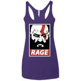 T-Shirts Purple Rush / X-Small Spartan Rage Women's Triblend Racerback Tank