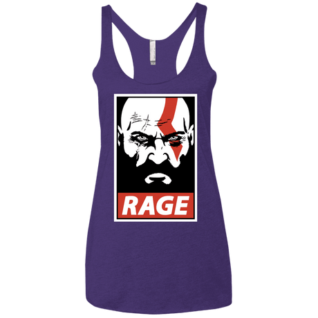 T-Shirts Purple Rush / X-Small Spartan Rage Women's Triblend Racerback Tank