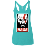T-Shirts Tahiti Blue / X-Small Spartan Rage Women's Triblend Racerback Tank