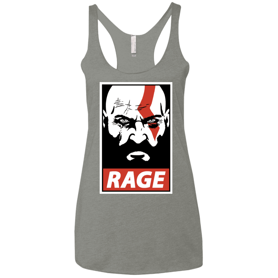 T-Shirts Venetian Grey / X-Small Spartan Rage Women's Triblend Racerback Tank
