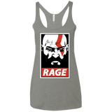 T-Shirts Venetian Grey / X-Small Spartan Rage Women's Triblend Racerback Tank