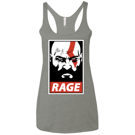 T-Shirts Venetian Grey / X-Small Spartan Rage Women's Triblend Racerback Tank