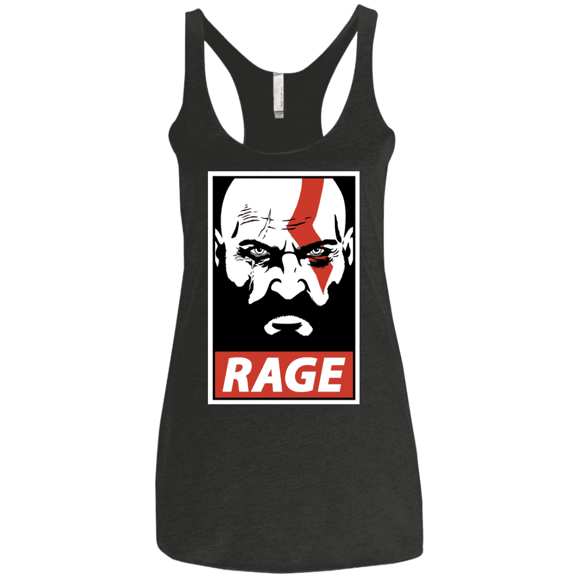 T-Shirts Vintage Black / X-Small Spartan Rage Women's Triblend Racerback Tank