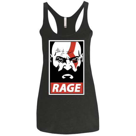 T-Shirts Vintage Black / X-Small Spartan Rage Women's Triblend Racerback Tank