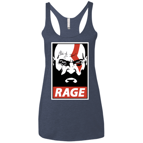 T-Shirts Vintage Navy / X-Small Spartan Rage Women's Triblend Racerback Tank