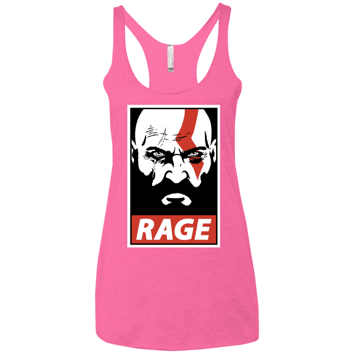 T-Shirts Vintage Pink / X-Small Spartan Rage Women's Triblend Racerback Tank