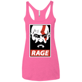 T-Shirts Vintage Pink / X-Small Spartan Rage Women's Triblend Racerback Tank
